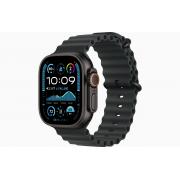 Apple Watch Ultra 2 49 мм «чёрный титан» ремешок Ocean чёрного цвета