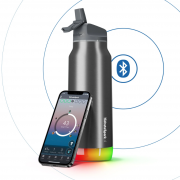 Умная бутылка для воды HidrateSpark PRO STEEL 946 мл Silver