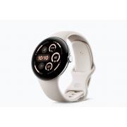 Google Pixel Watch Gen3 45mm Wi-Fi Алюминиевый корпус полированного серебра/спортивный ремешок из фарфора